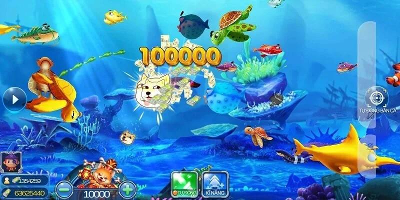 Giao diện thiết kế cực ấn tượng tại game bắn cá phát lộc